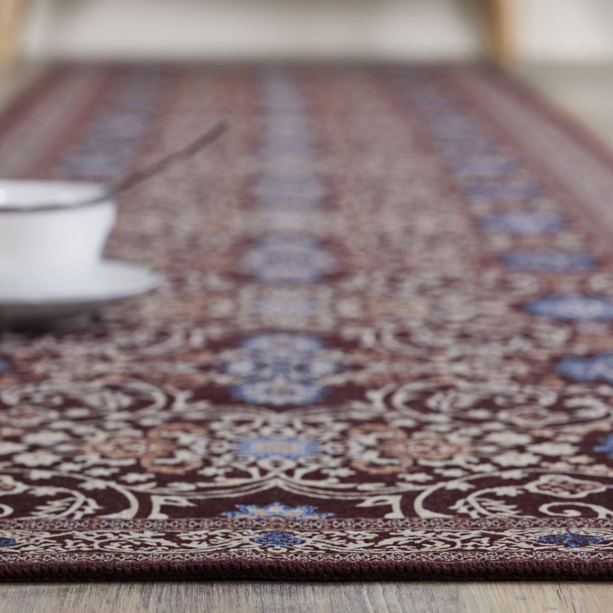 Medallion Red Rug Rect 24x120