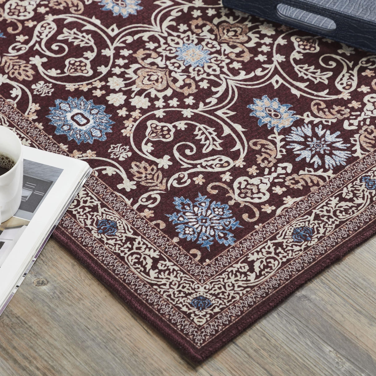 Medallion Red Rug Rect 24x120