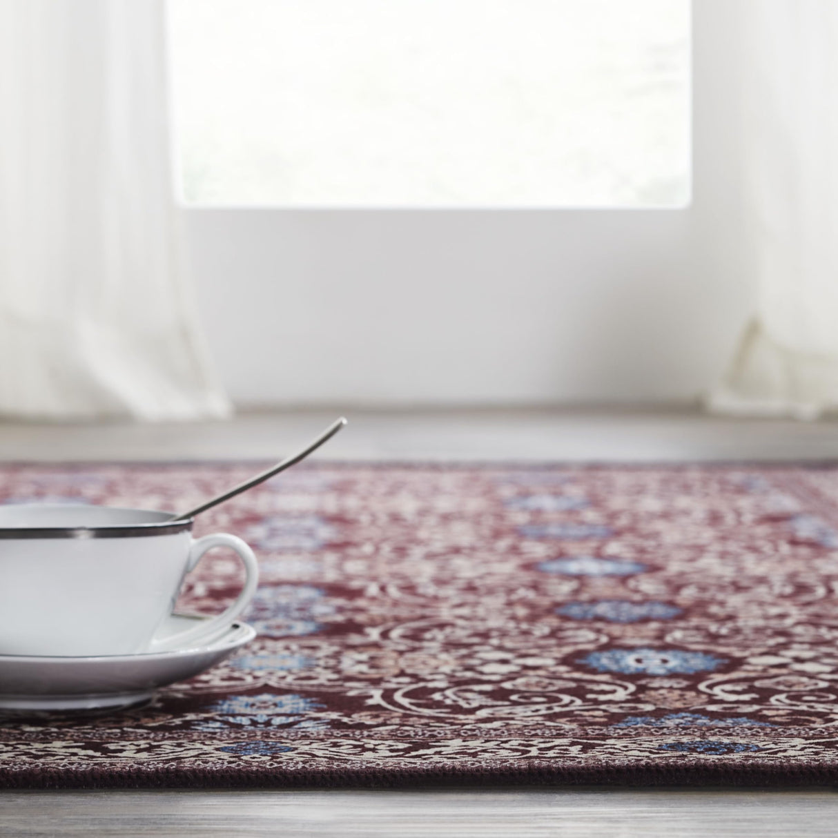 Medallion Red Rug Rect 36x60