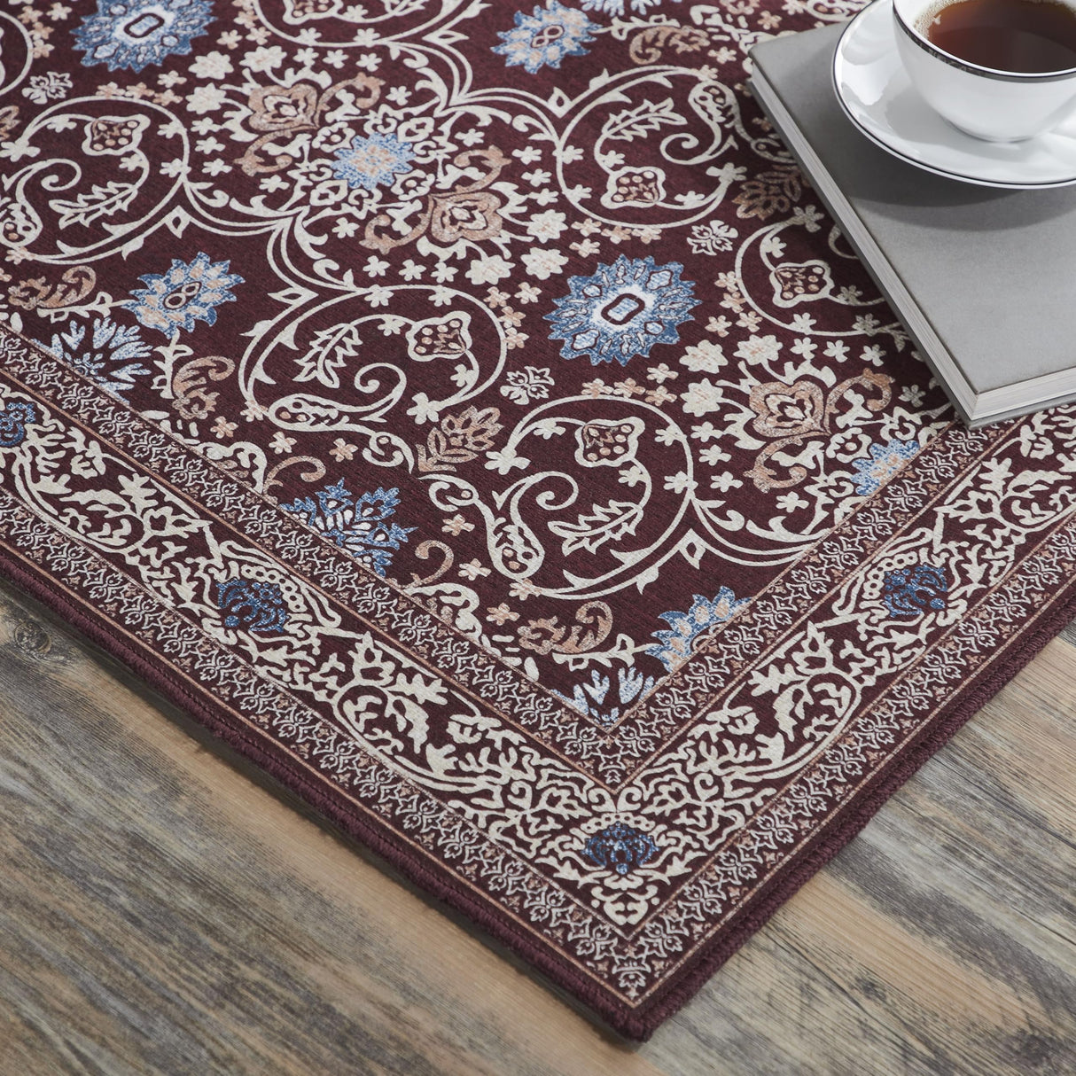 Medallion Red Rug Rect 36x60