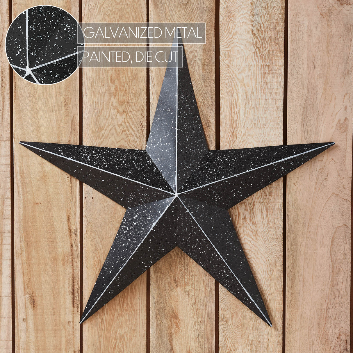 85030-Faceted-Metal-Star-Black-Wall-Hanging-24x24-image-1