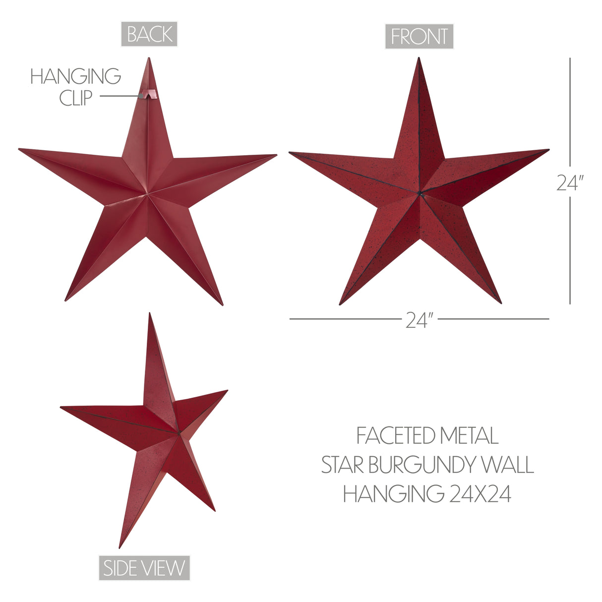 85032-Faceted-Metal-Star-Burgundy-Wall-Hanging-24x24-image-1
