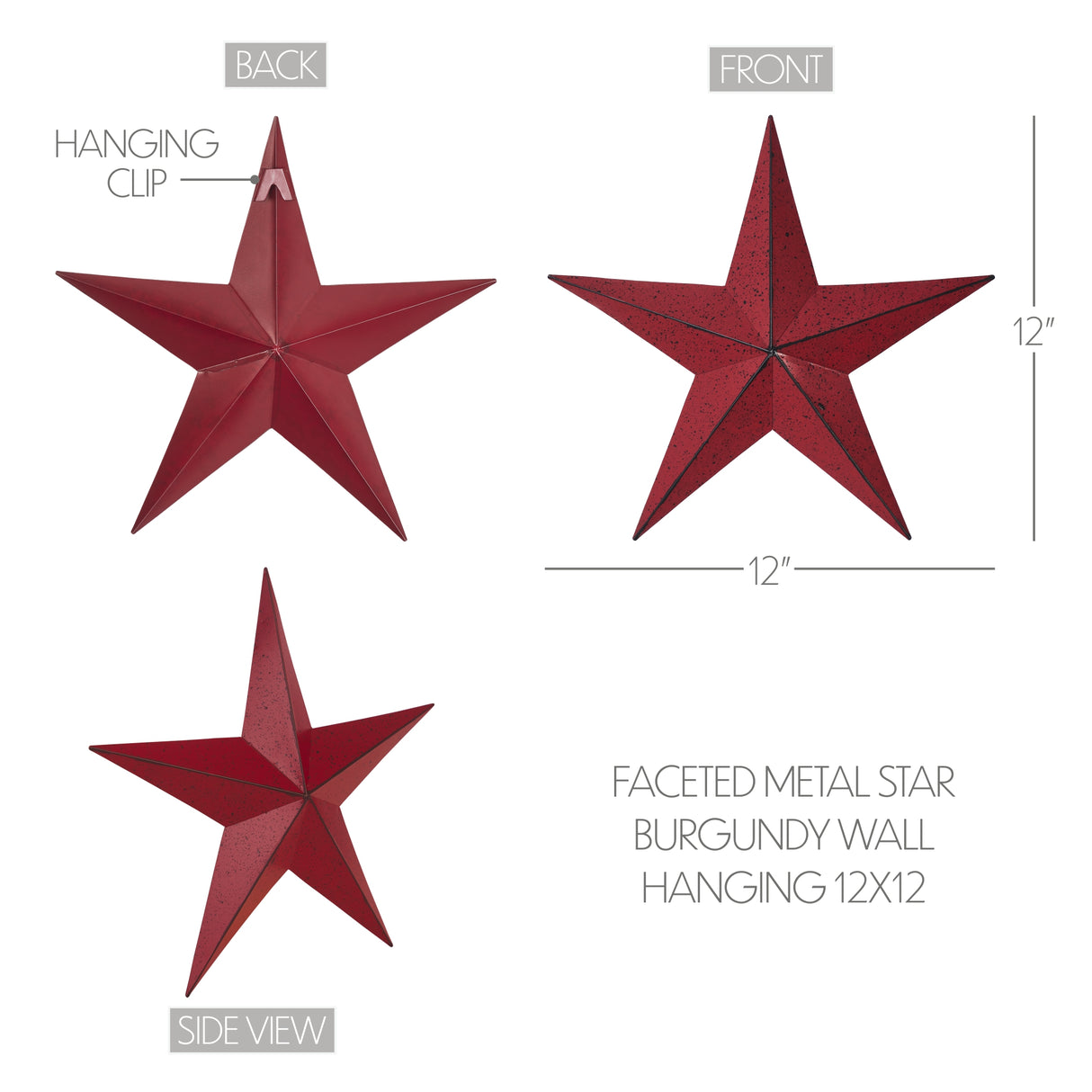 85037-Faceted-Metal-Star-Burgundy-Wall-Hanging-12x12-image-1