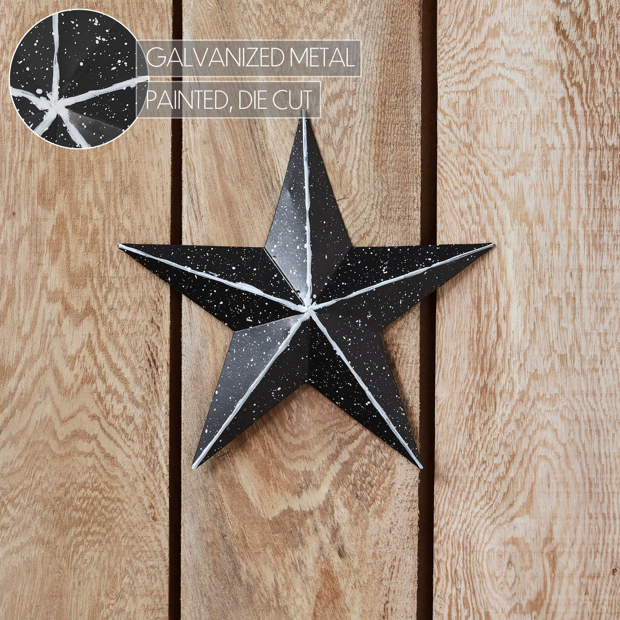 85040-Faceted-Metal-Star-Black-Wall-Hanging-8x8-image-1