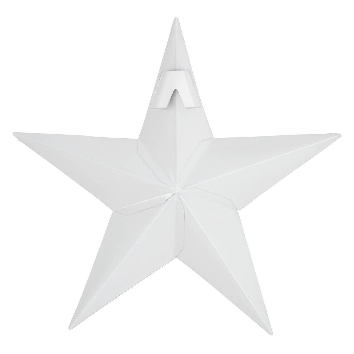 85041-Faceted-Metal-Star-White-Wall-Hanging-8x8-image-1