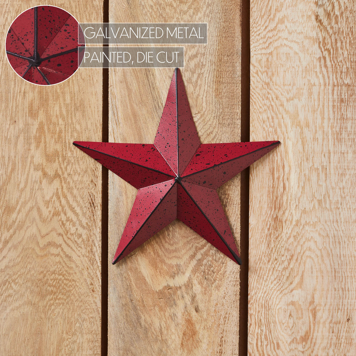 85042-Faceted-Metal-Star-Burgundy-Wall-Hanging-8x8-image-1