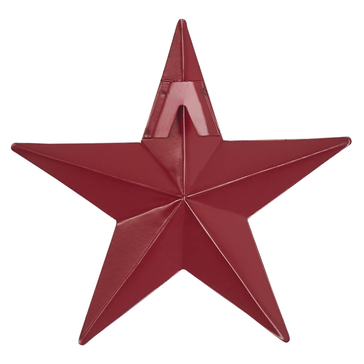 85047-Faceted-Metal-Star-Burgundy-Wall-Hanging-4x4-image-1