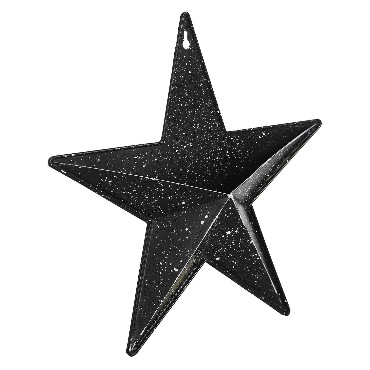 85050-Faceted-Metal-Star-Black-Wall-Hanging-w/-Pocket-12x12-image-1