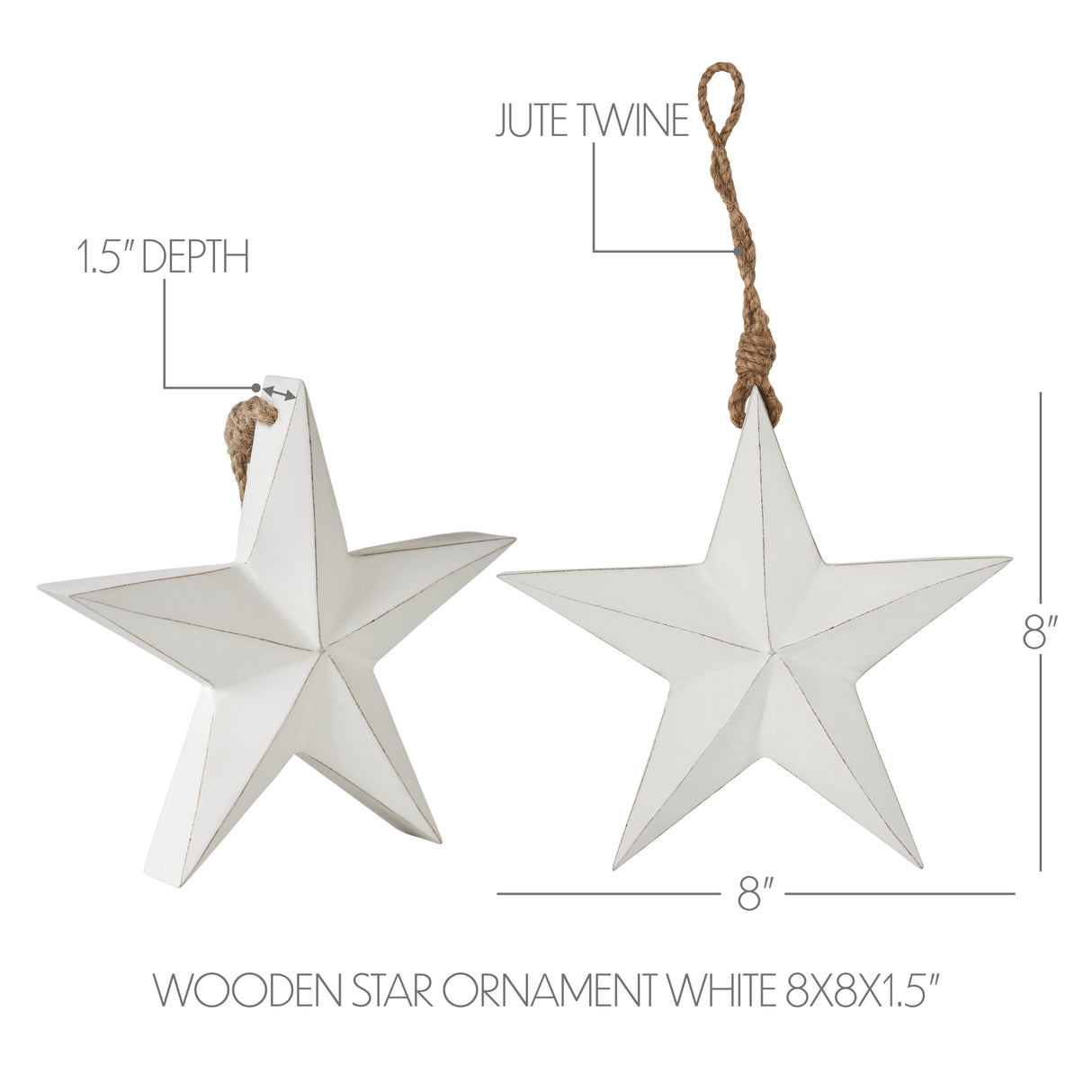Wooden Star Ornament