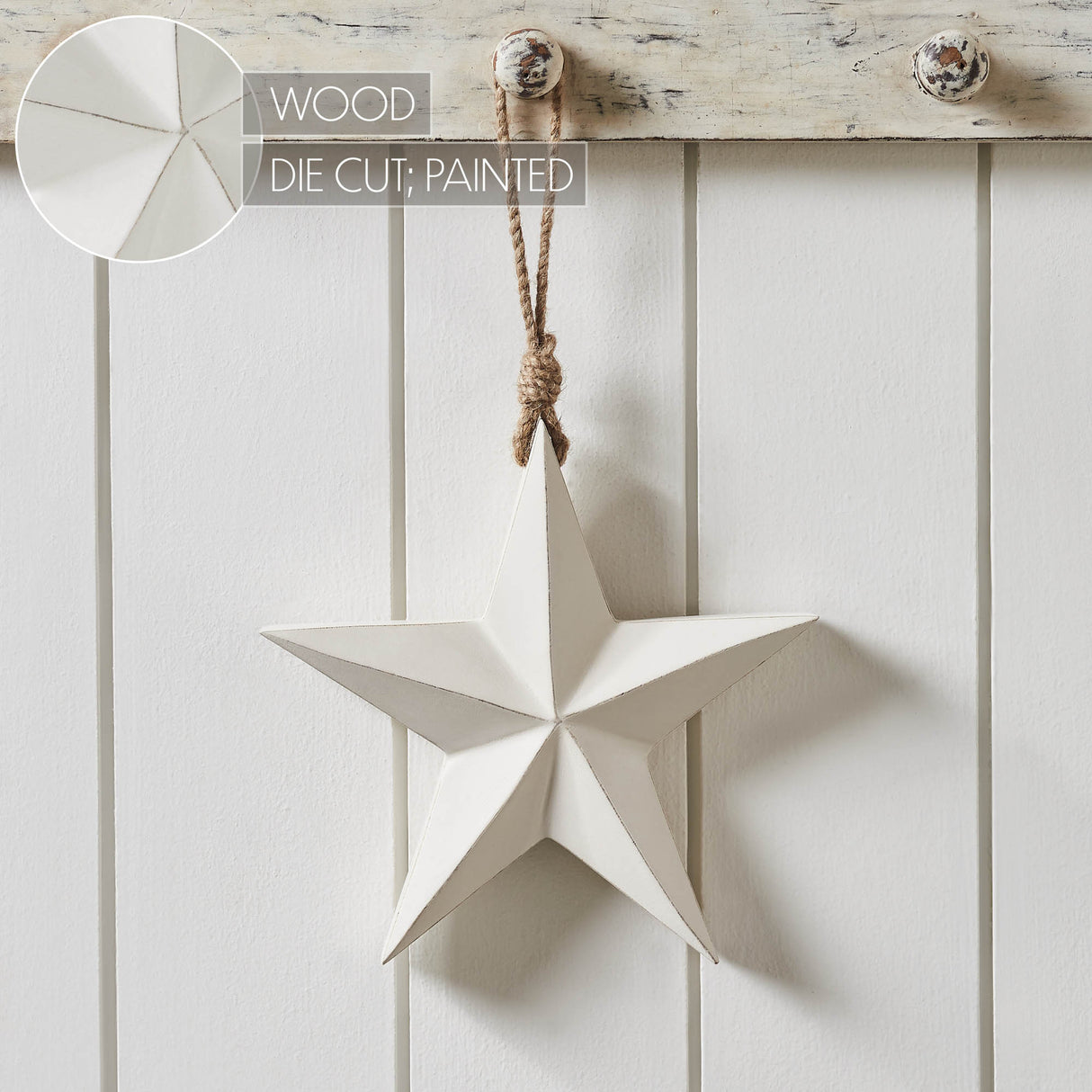 Wooden Star Ornament