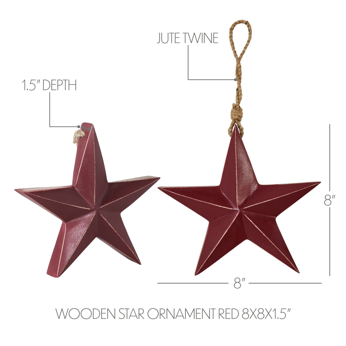 Wooden Star Ornament