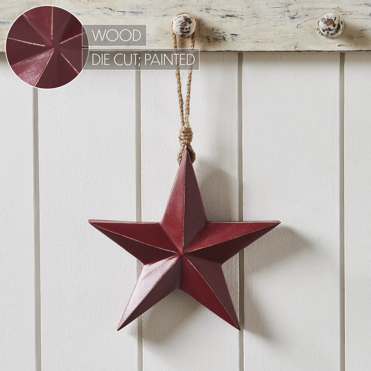 Wooden Star Ornament