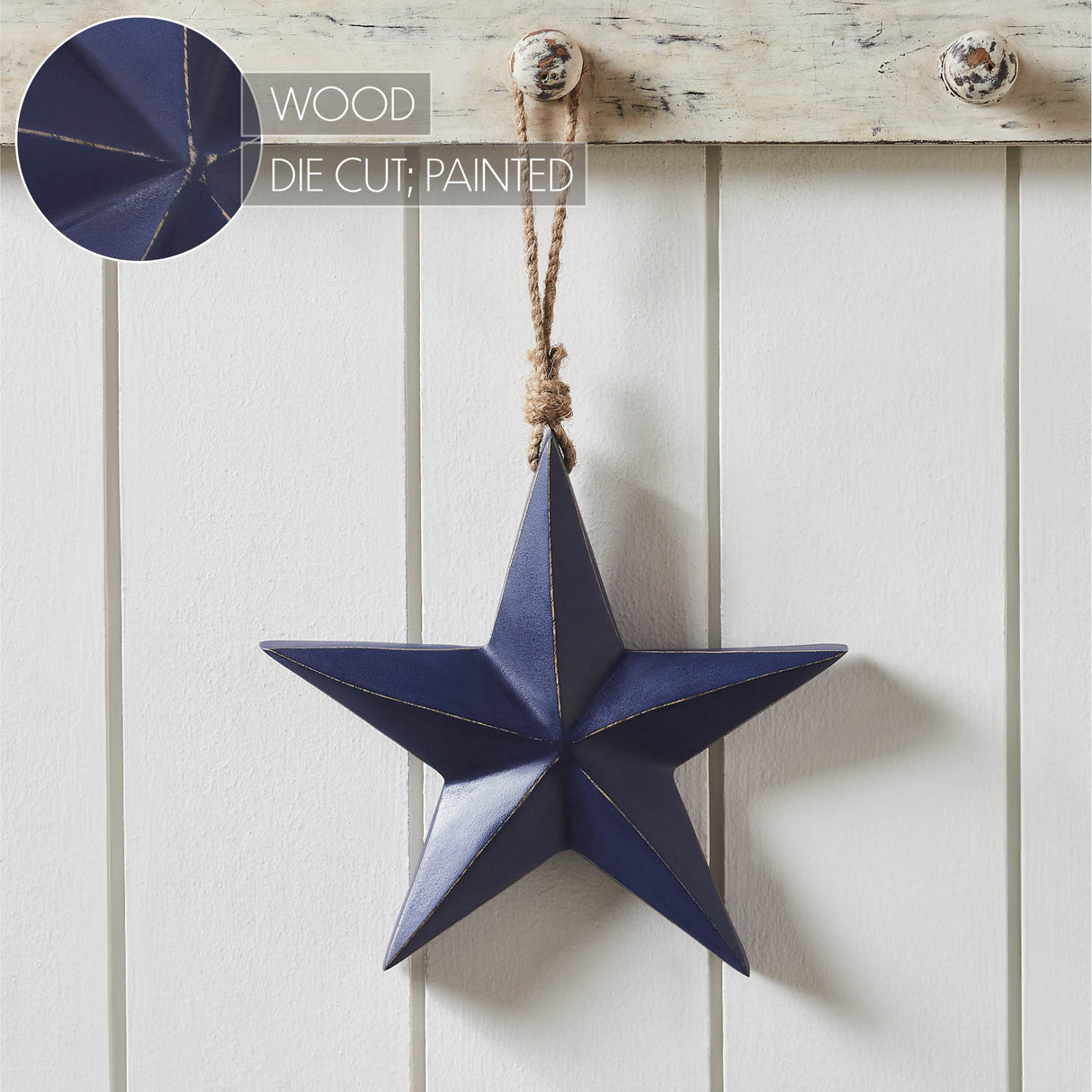 Wooden Star Ornament