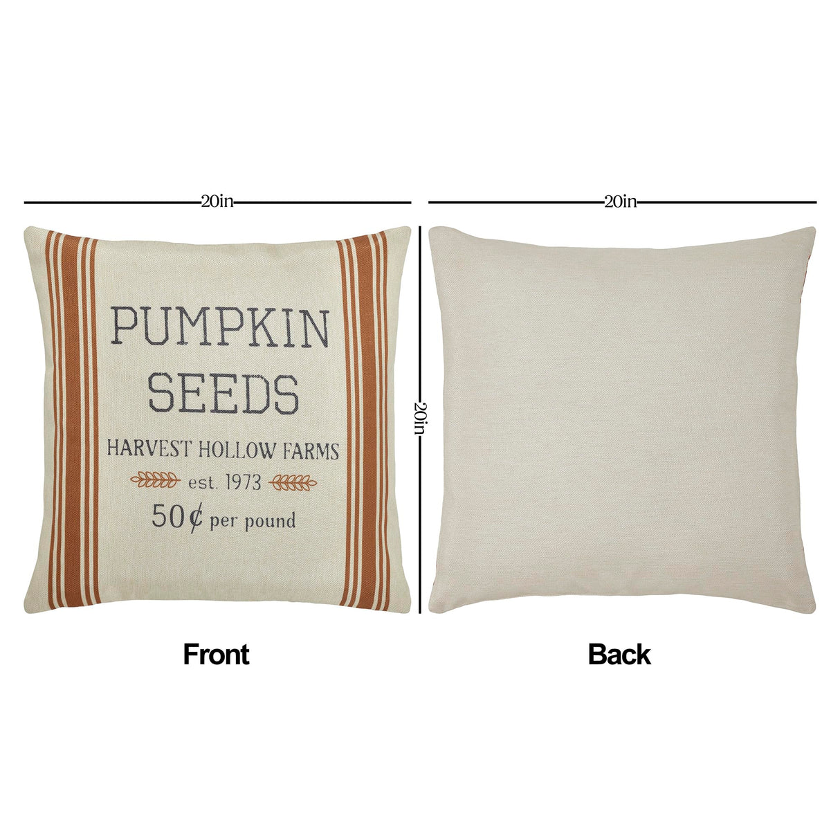 Harvest Hollow Pillow Cover Set of 2 20Lx20W