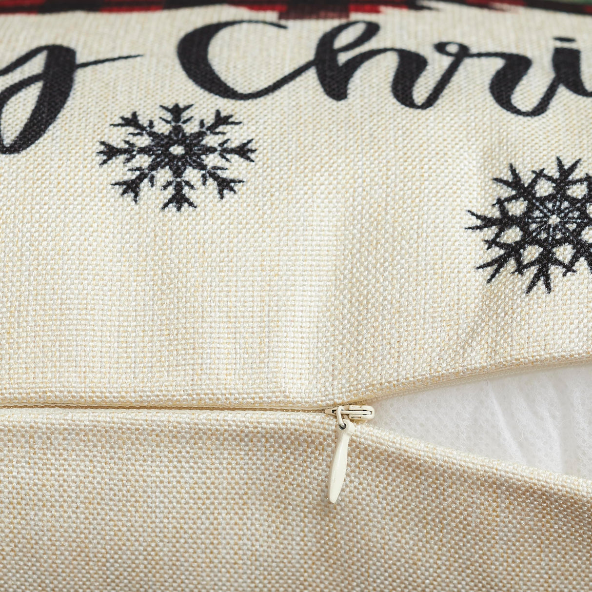 Buffalo Check Christmas Pillow Cover Set of 4 18Lx18W