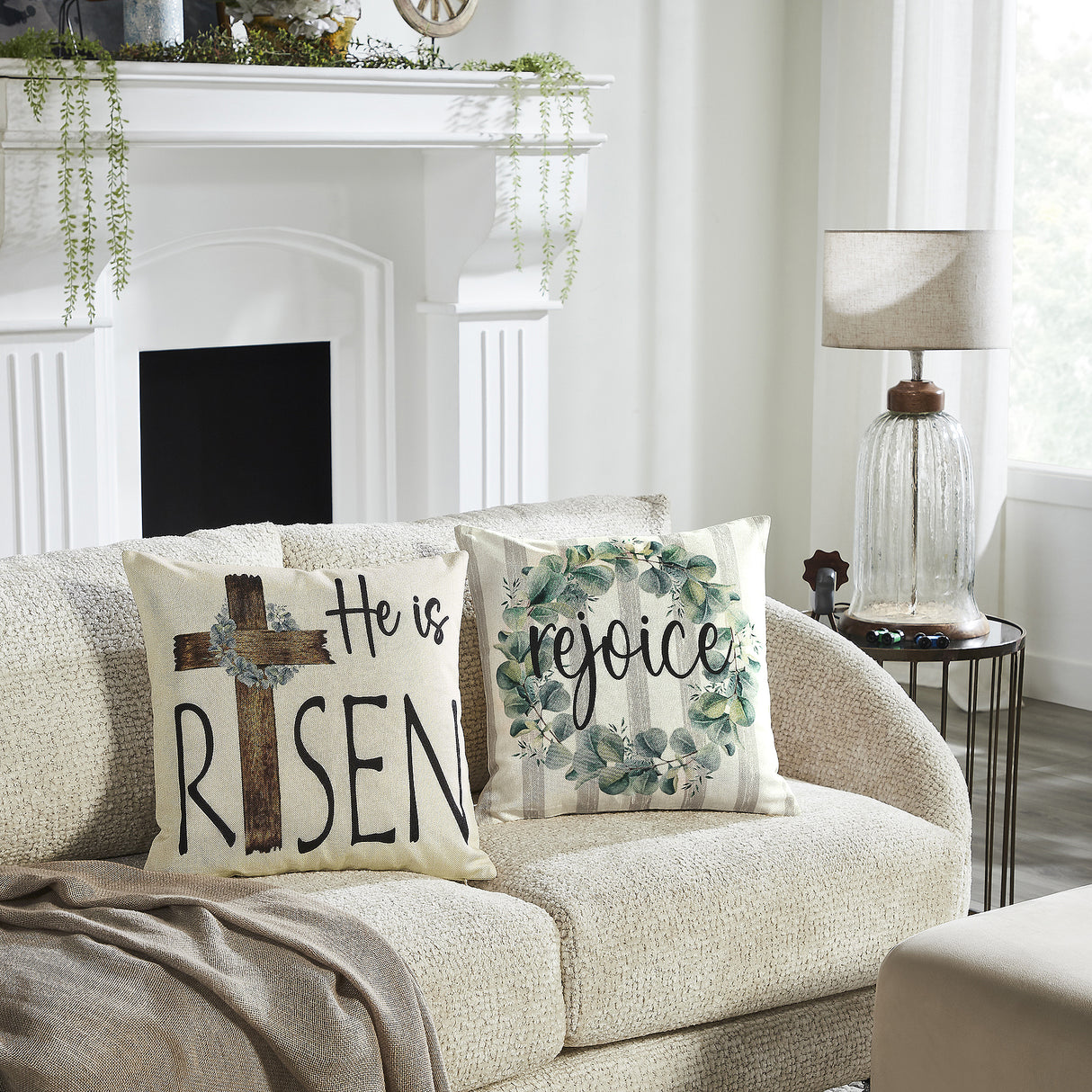 Rejoice Pillow Cover Set of 2 16Lx16W