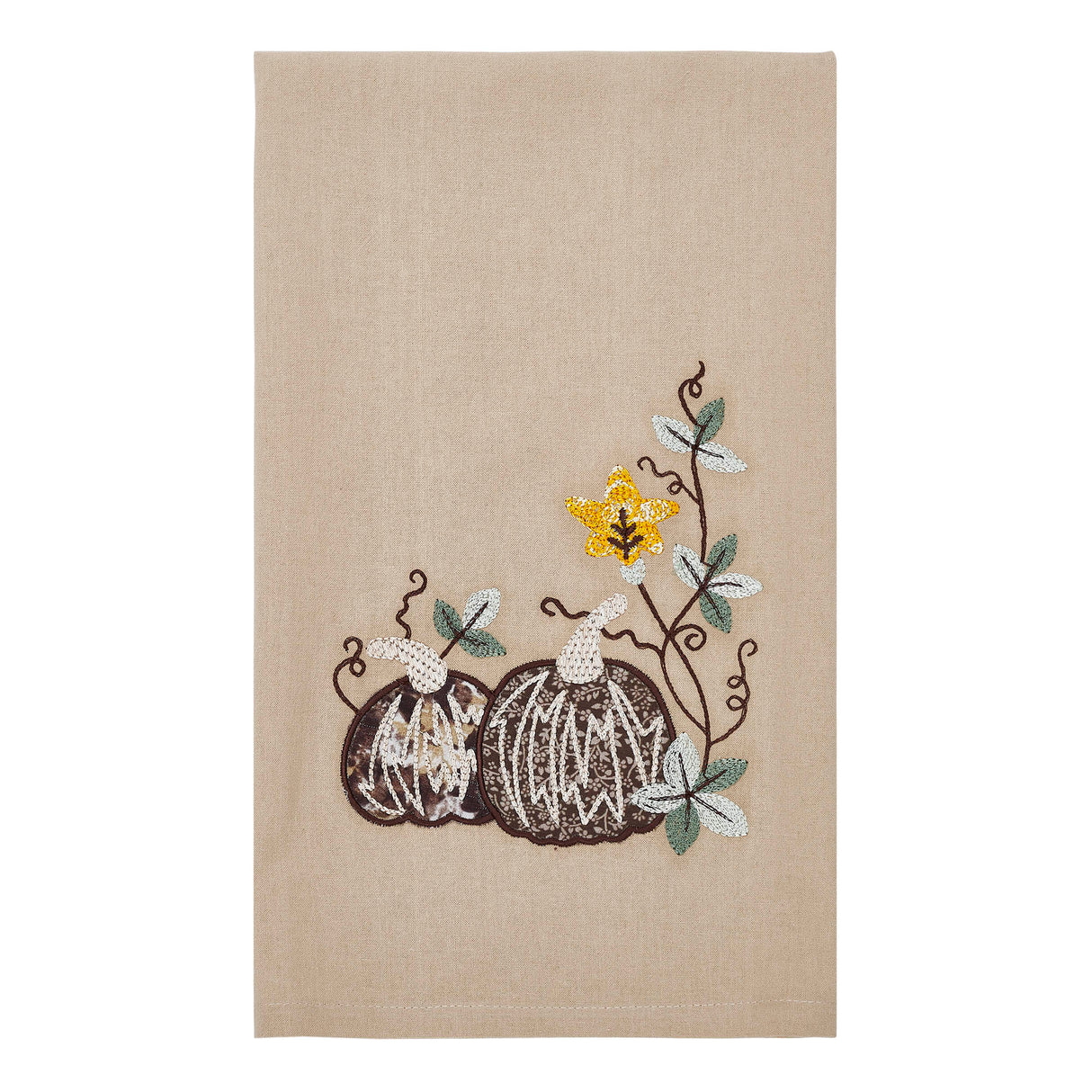 Autumn Pumpkin Patch Tea Towel 19x28