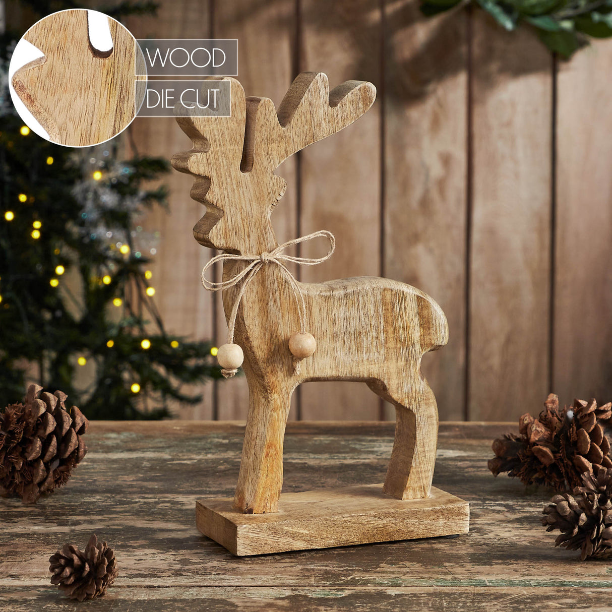 Reindeer Wooden Figurine 10x5.5x2.5