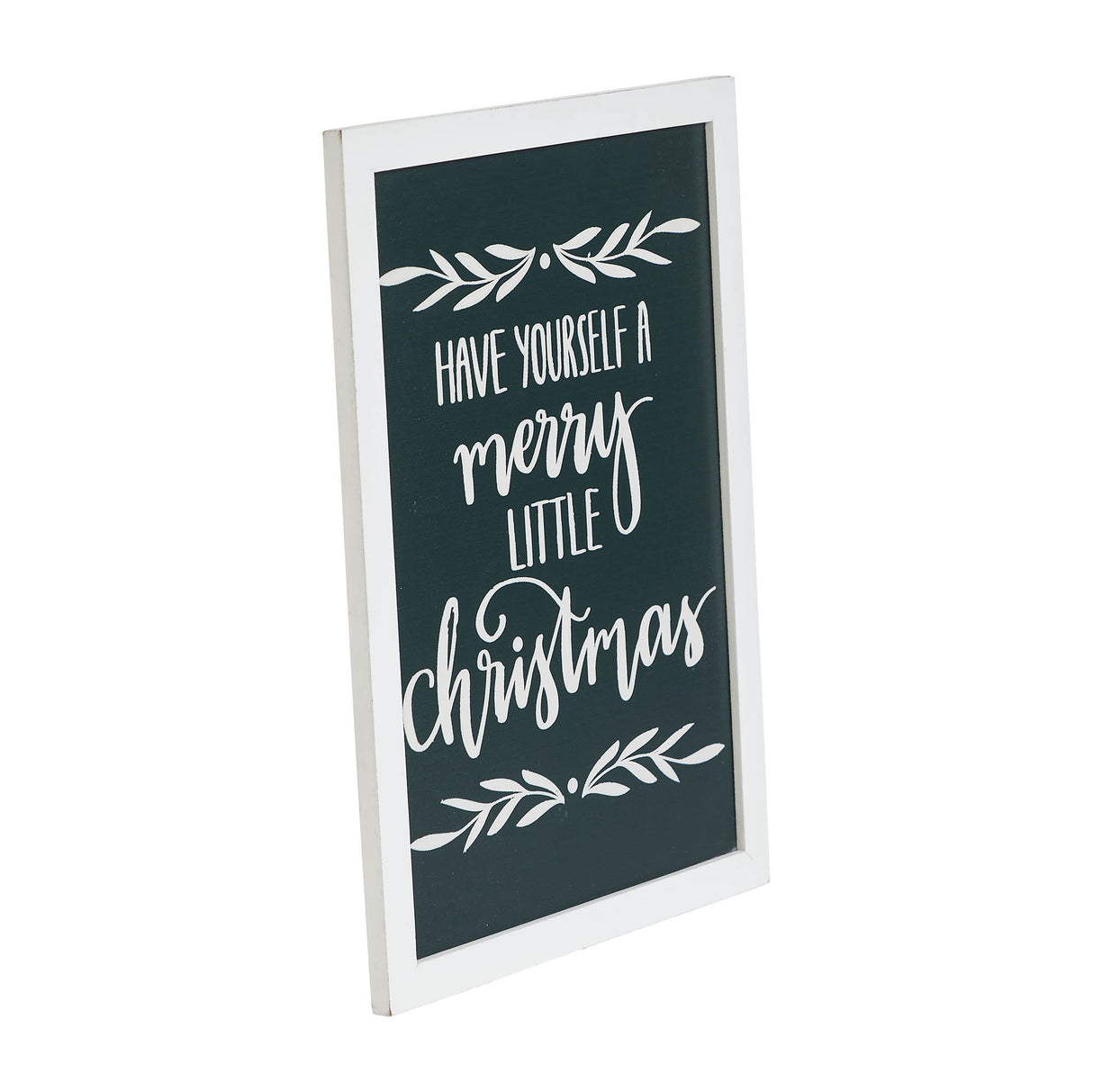 Have Yourself A Merry Little Christmas Green Wall Hanging Sign 15x11