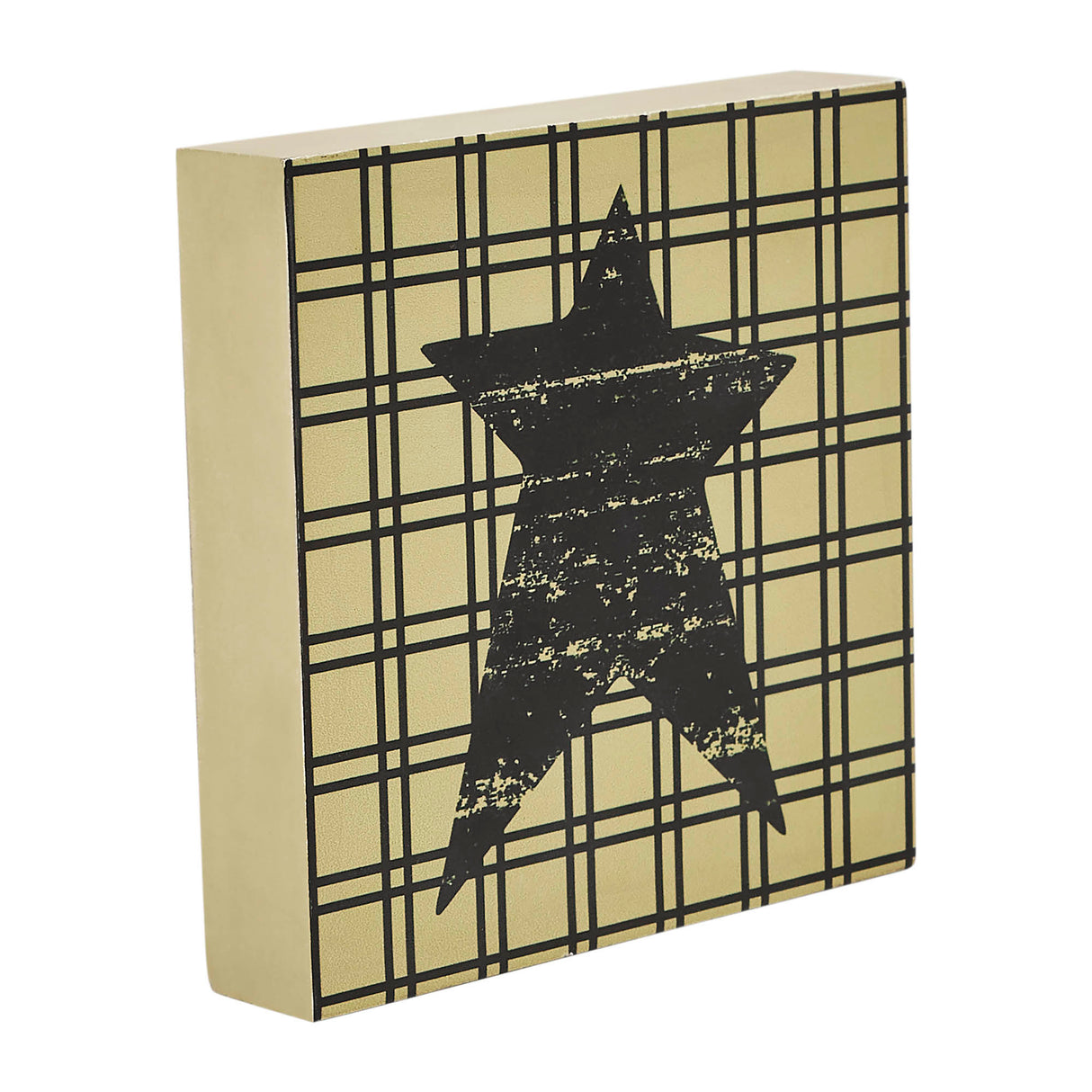 Prim Star on Tan Base MDF Sign 5x5