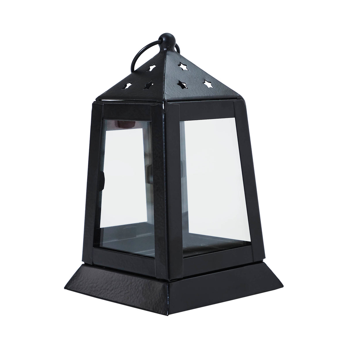 Metal Lantern Black Tealight Holder 7x4.5x4.5