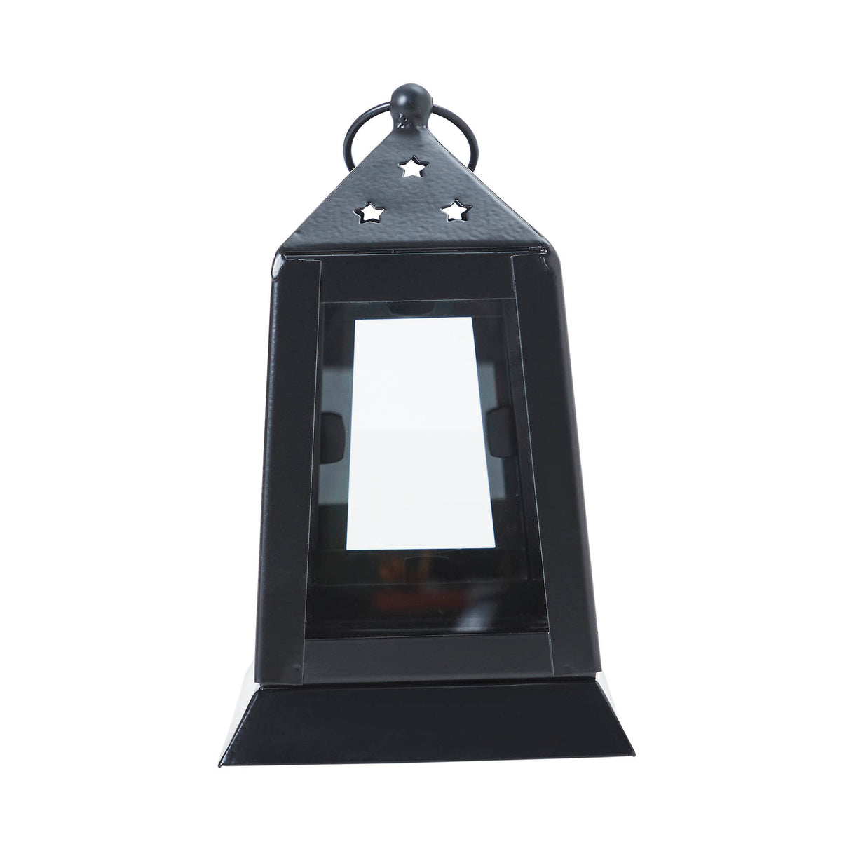 Metal Lantern Black Tealight Holder 7x4.5x4.5