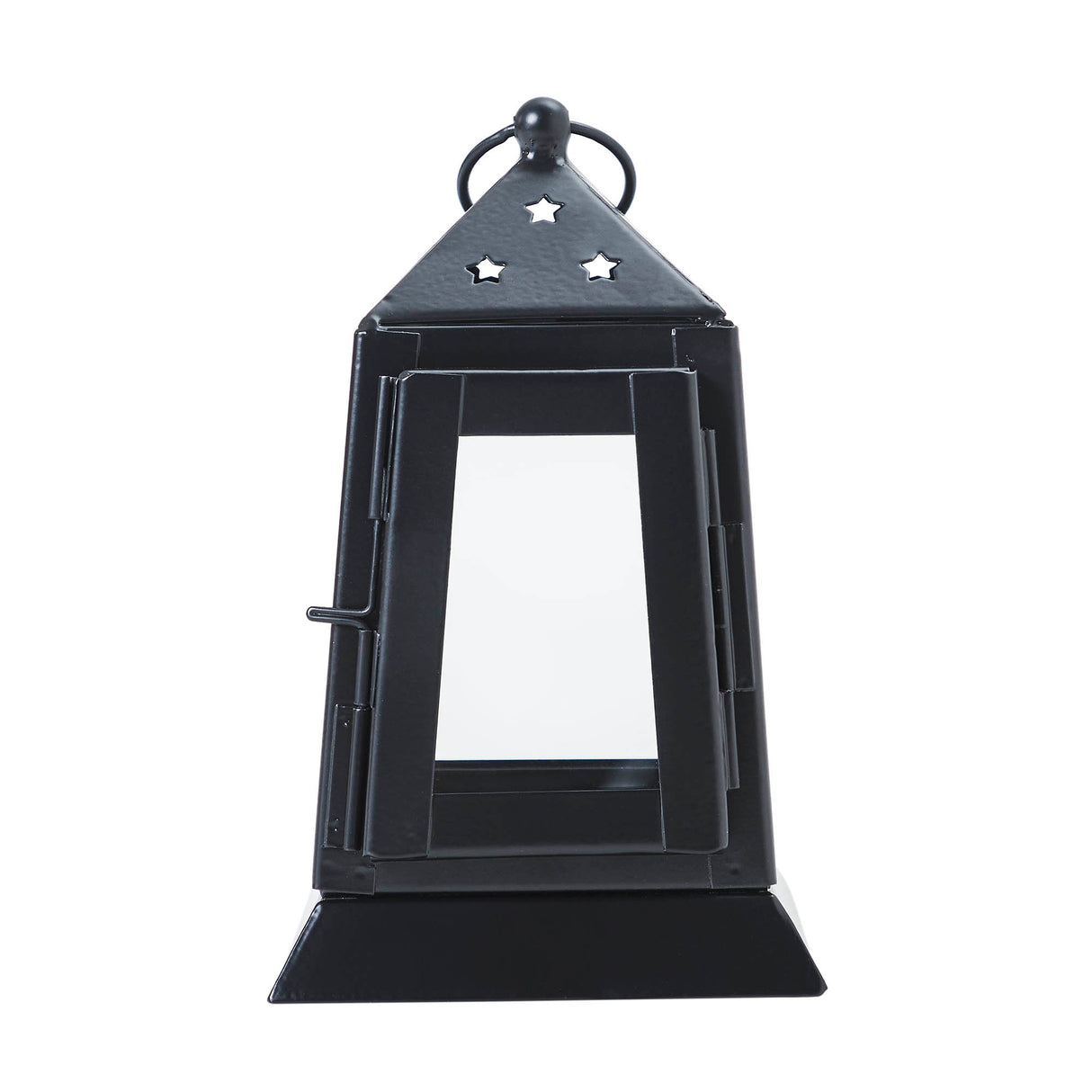 Metal Lantern Black Tealight Holder 7x4.5x4.5