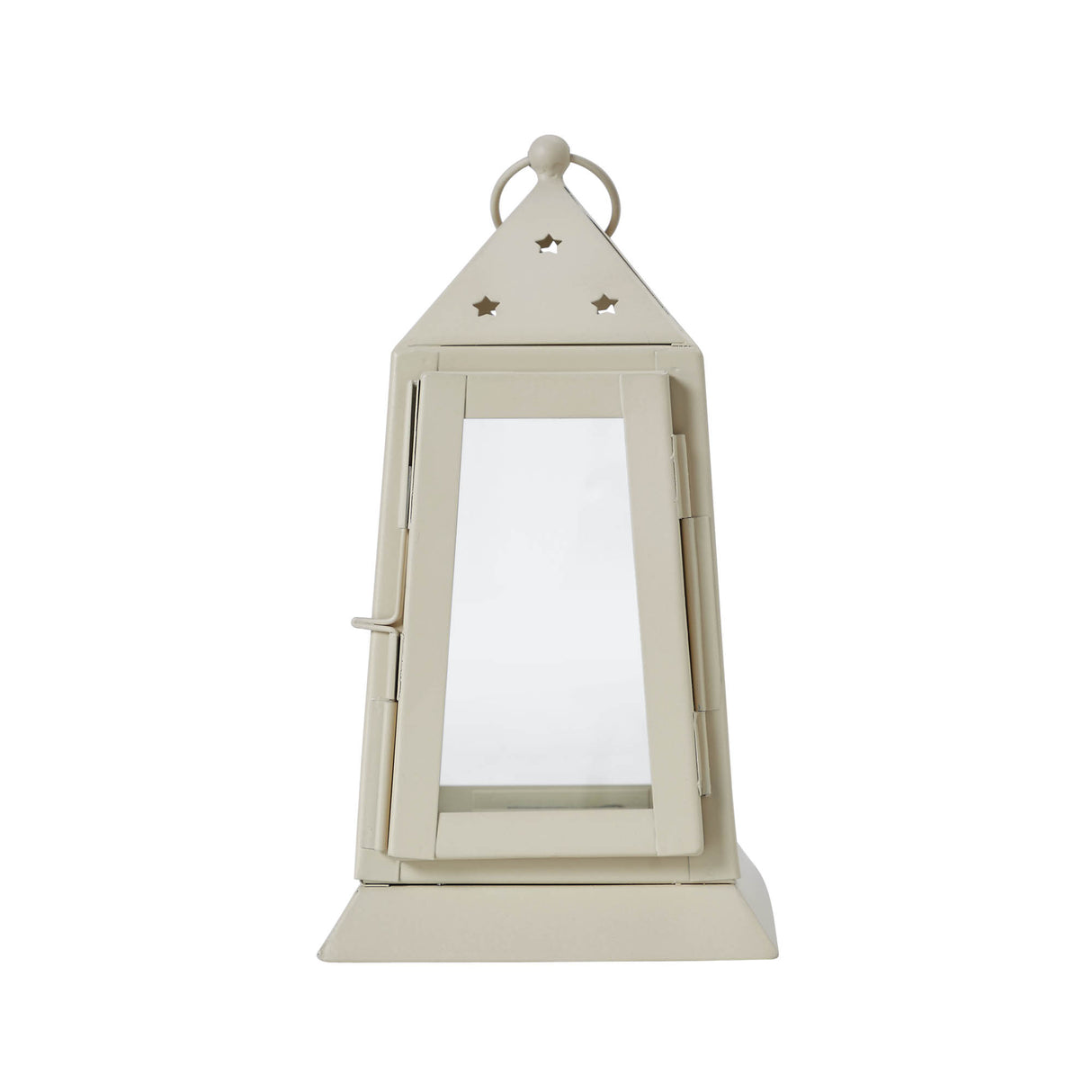 Metal Lantern Antique White Tealight Holder 9x5x5