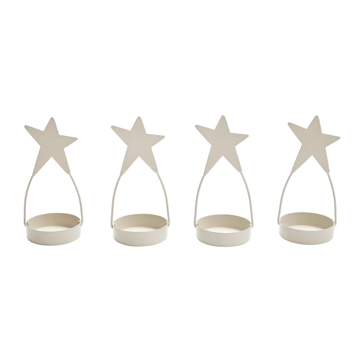 Metal Star Tealight Holder Set of 4