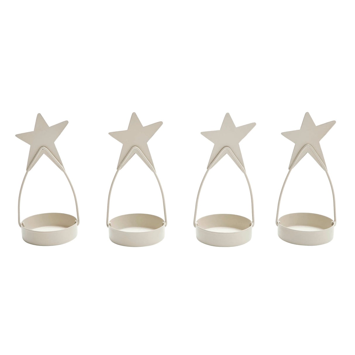 Metal Star Tealight Holder Set of 4