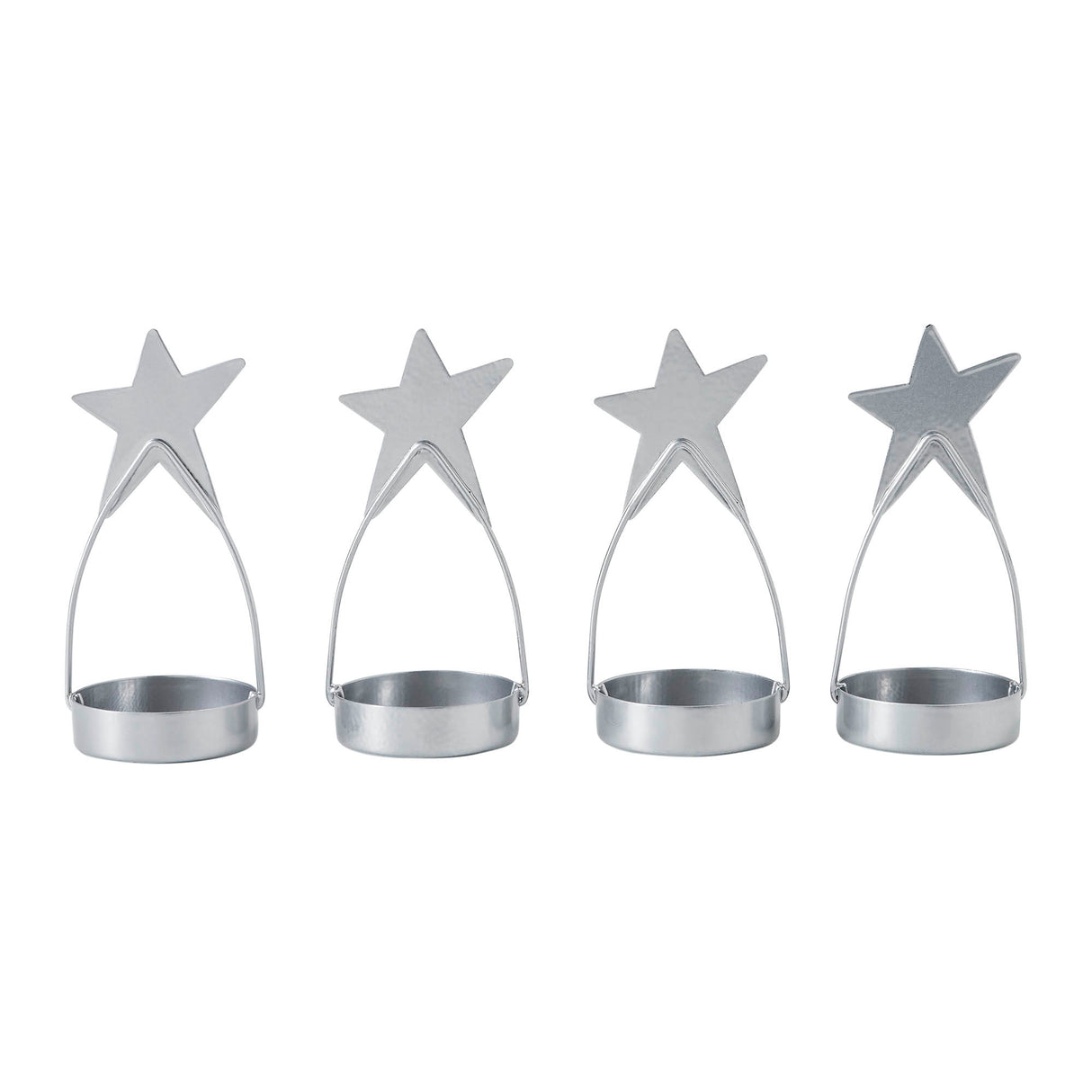 Metal Star Tealight Holder Set of 4
