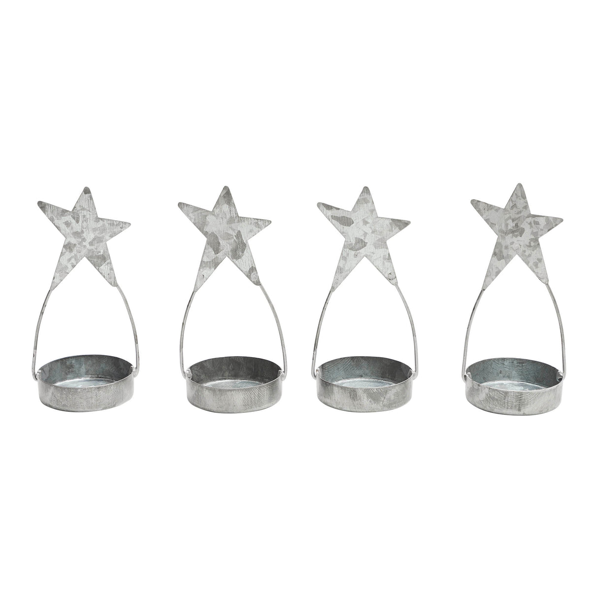 Metal Star Tealight Holder Set of 4