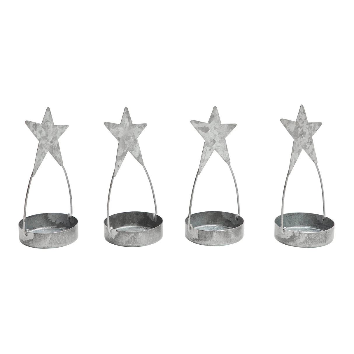 Metal Star Tealight Holder Set of 4