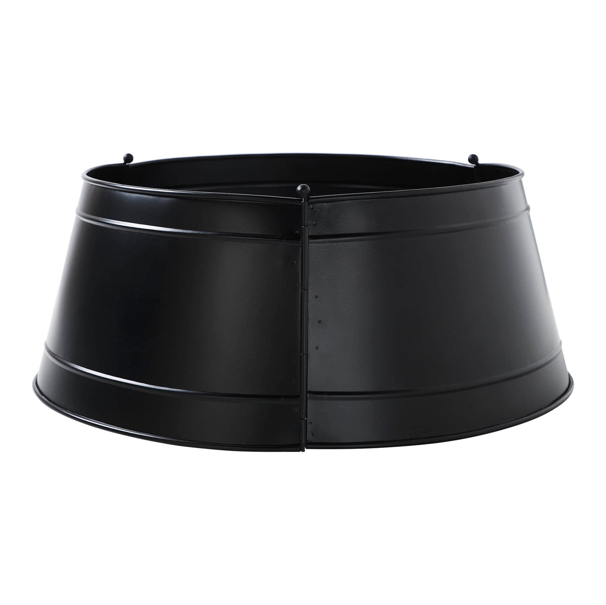 Christmas Tree Collar Metal Charcoal 8x20x20