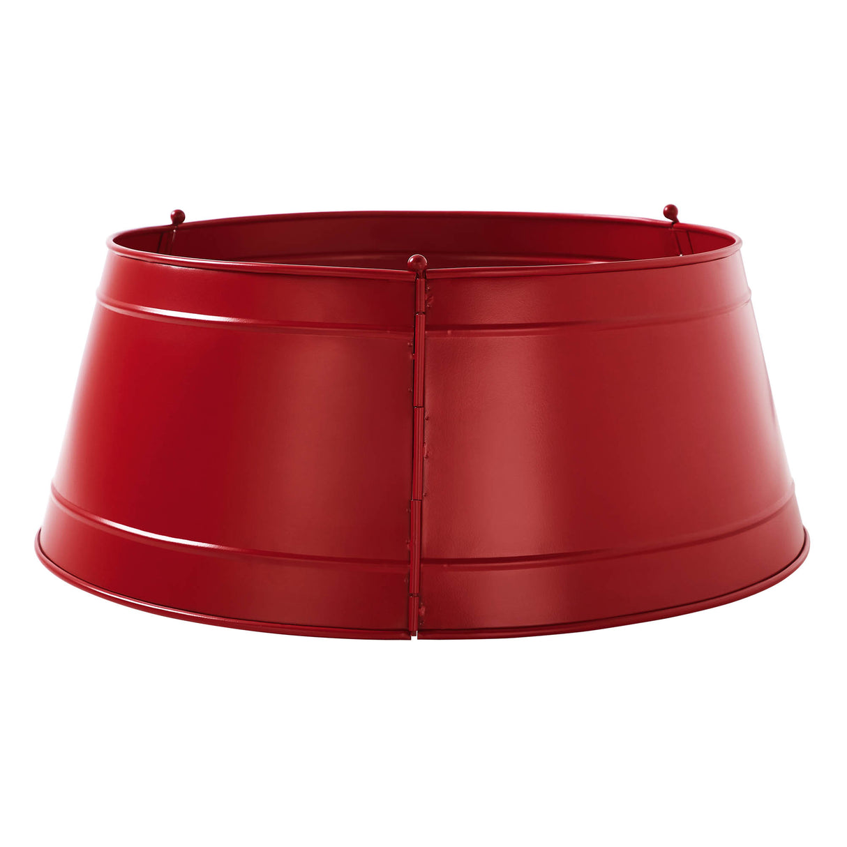 Christmas Tree Collar Metal Barn Red 8x20x20