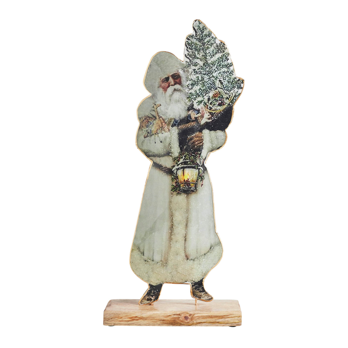 Pipka Santa Christmas Tree Figurine 16x6.5x2.75