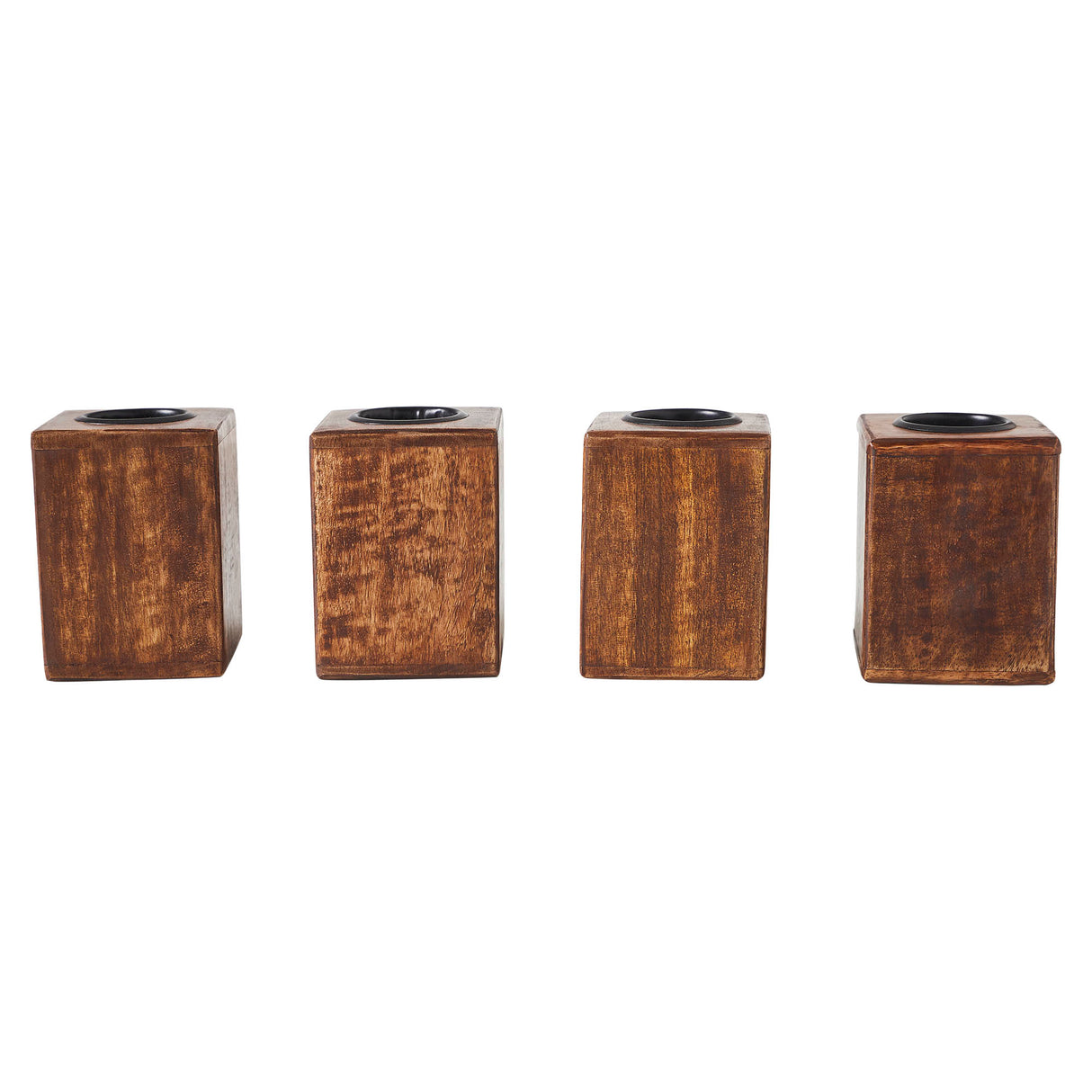 Tealight Holders NOEL Cube Set of 4 4x3x3