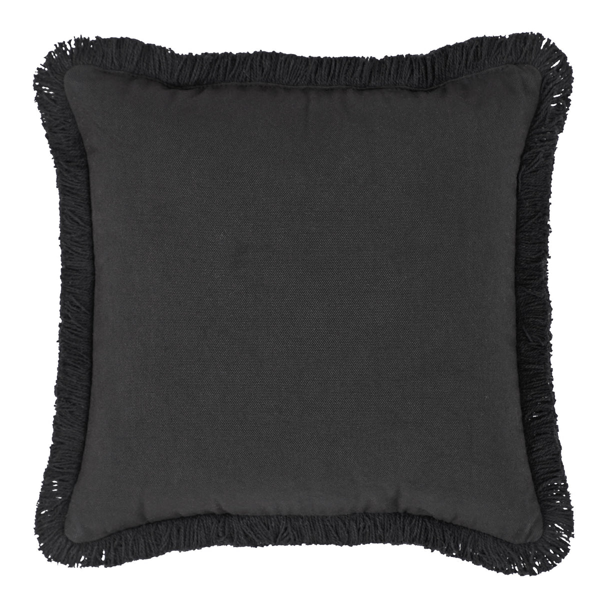 3 Christmas Trees Black Woven Pillow 12x12