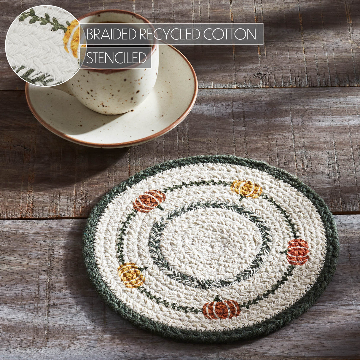 Pumpkin Bounty Stencil Trivet