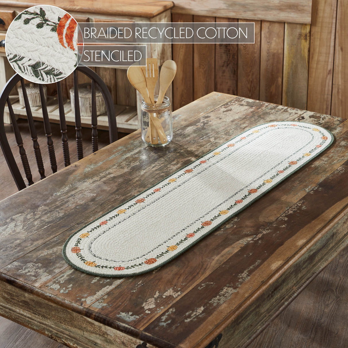 Pumpkin Bounty Stencil Runner