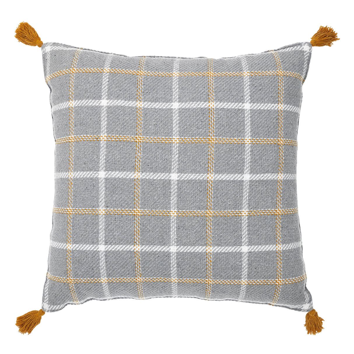 Harvest Blessings Woven Plaid Pillow
