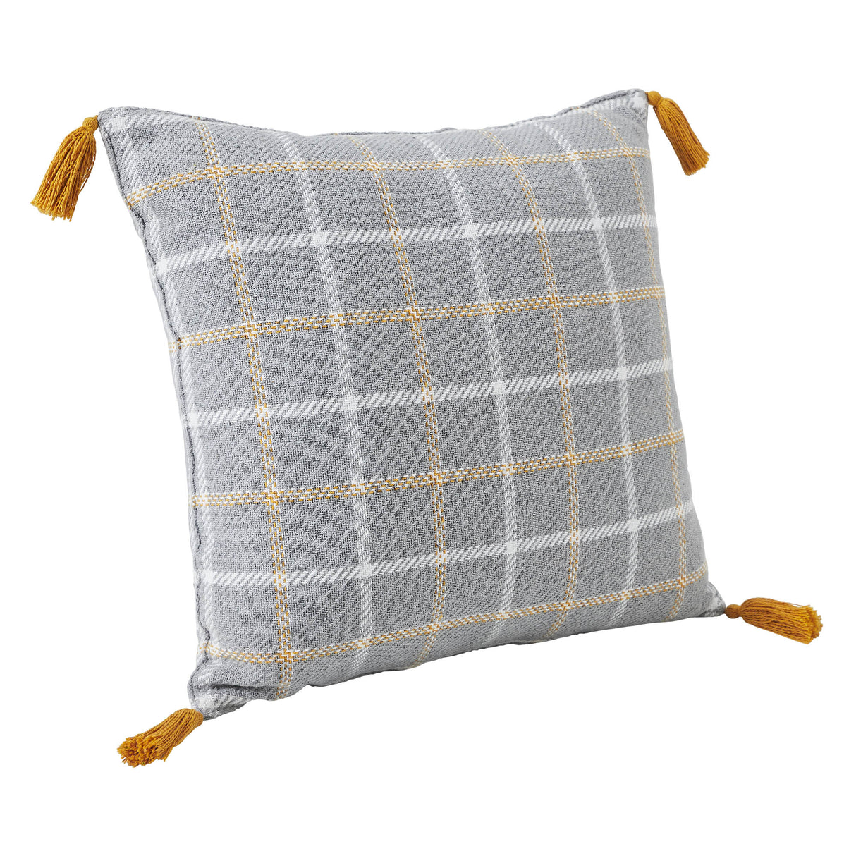 Harvest Blessings Woven Plaid Pillow