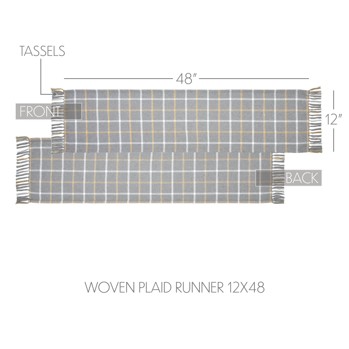 Harvest Blessings Woven Plaid Runner