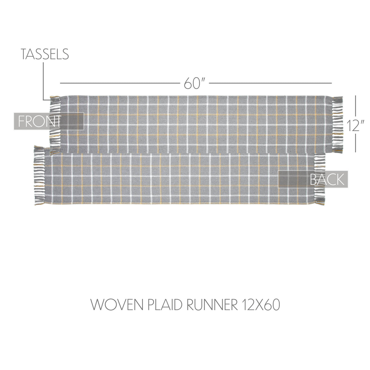 Harvest Blessings Woven Plaid Runner