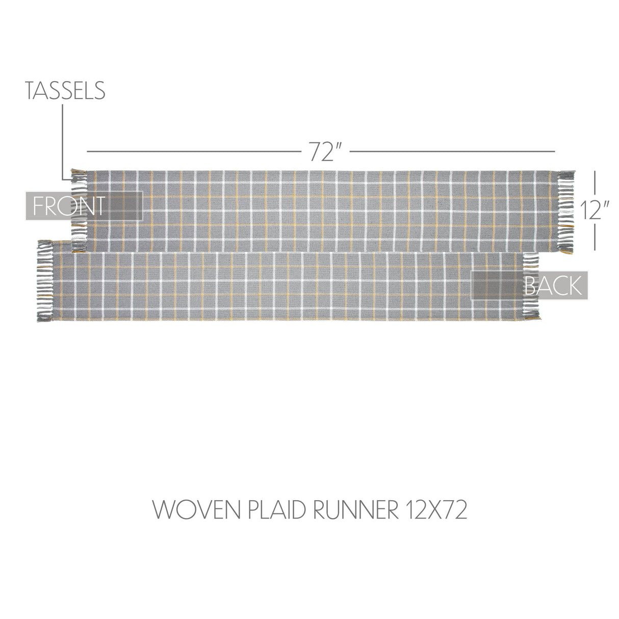 Harvest Blessings Woven Plaid Runner