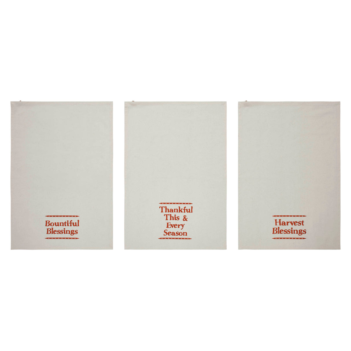 Harvest Blessings Tea Towel Set of 3 19x28