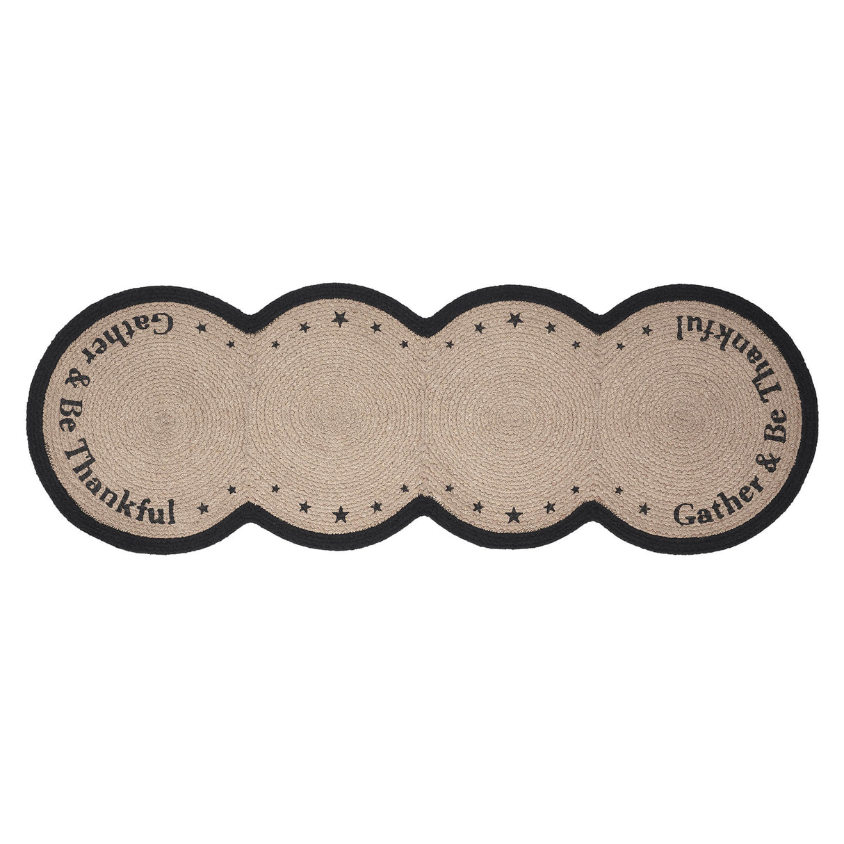 Harvest Blessings Stencil Gather & Be Thankful Runner