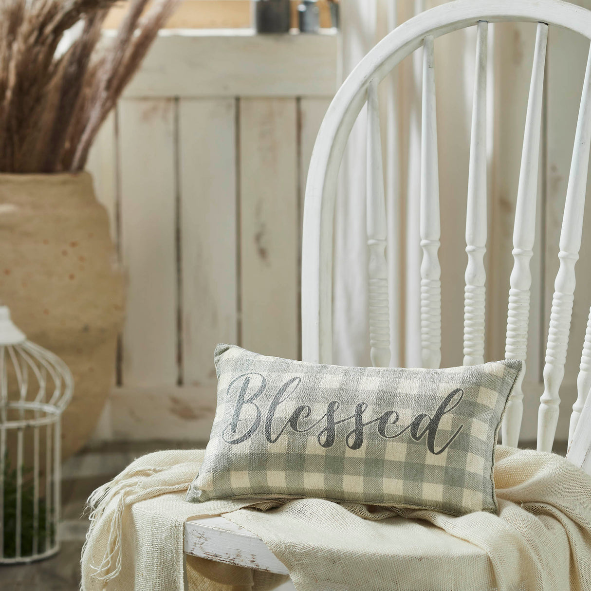 Celebrate Grace Blessed Pillow 7x13