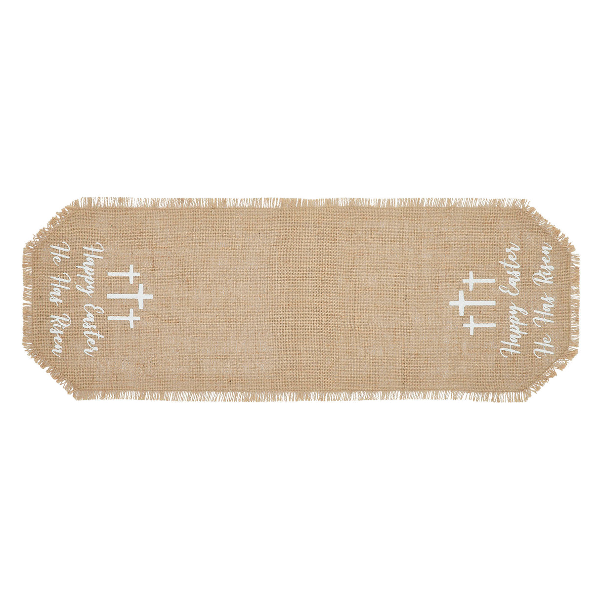 Celebrate Grace Jute Burlap Happy Easter Runner 8x24