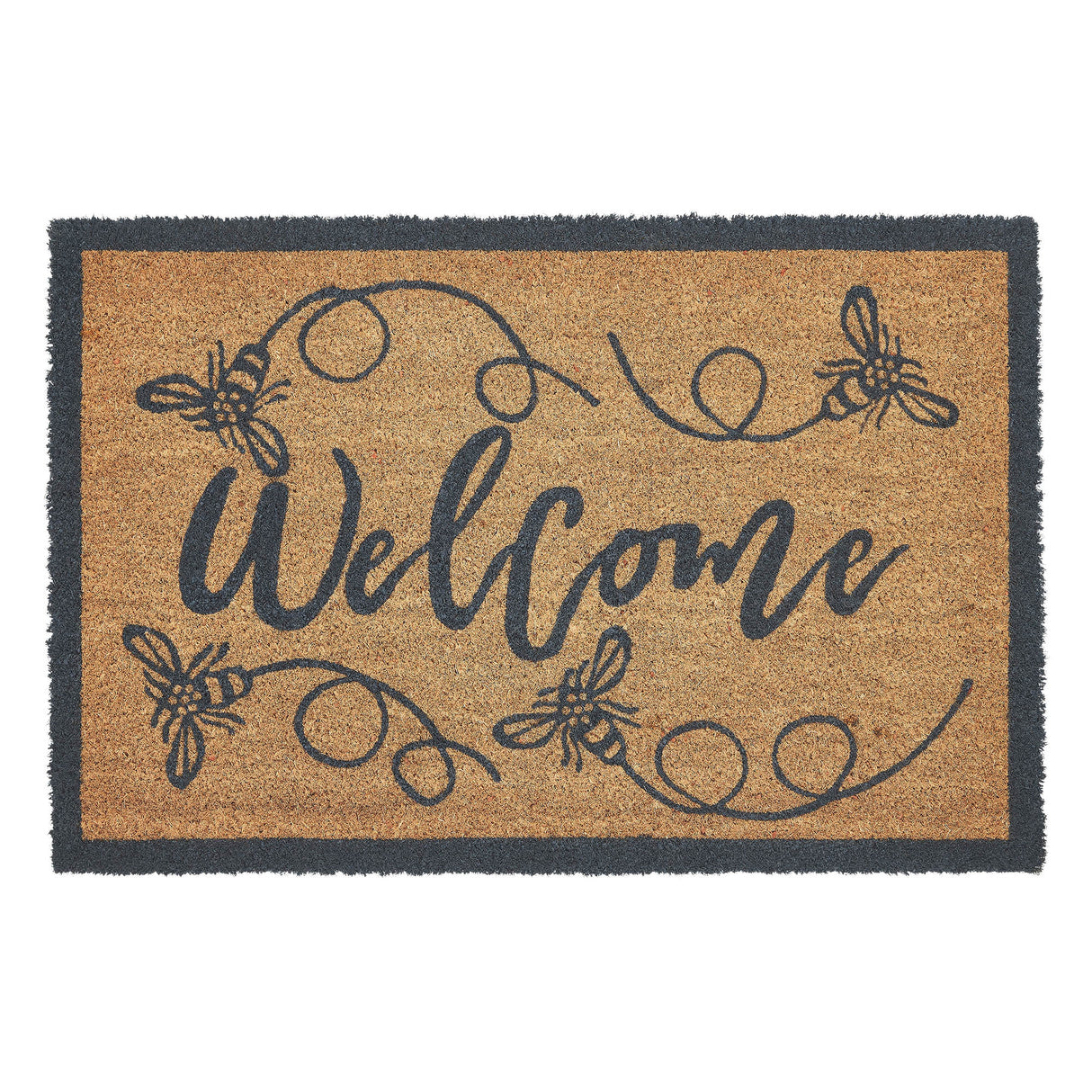 Buzzy Bees Coir Welcome Rug Rect 20x30